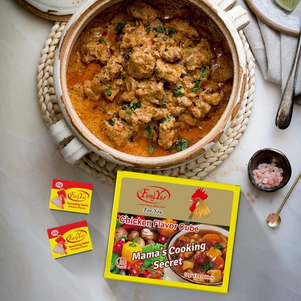 FungYue Seasoning Tablet Chicken Flavor Cube 600g Bouillon Cubes Seasoning Factory